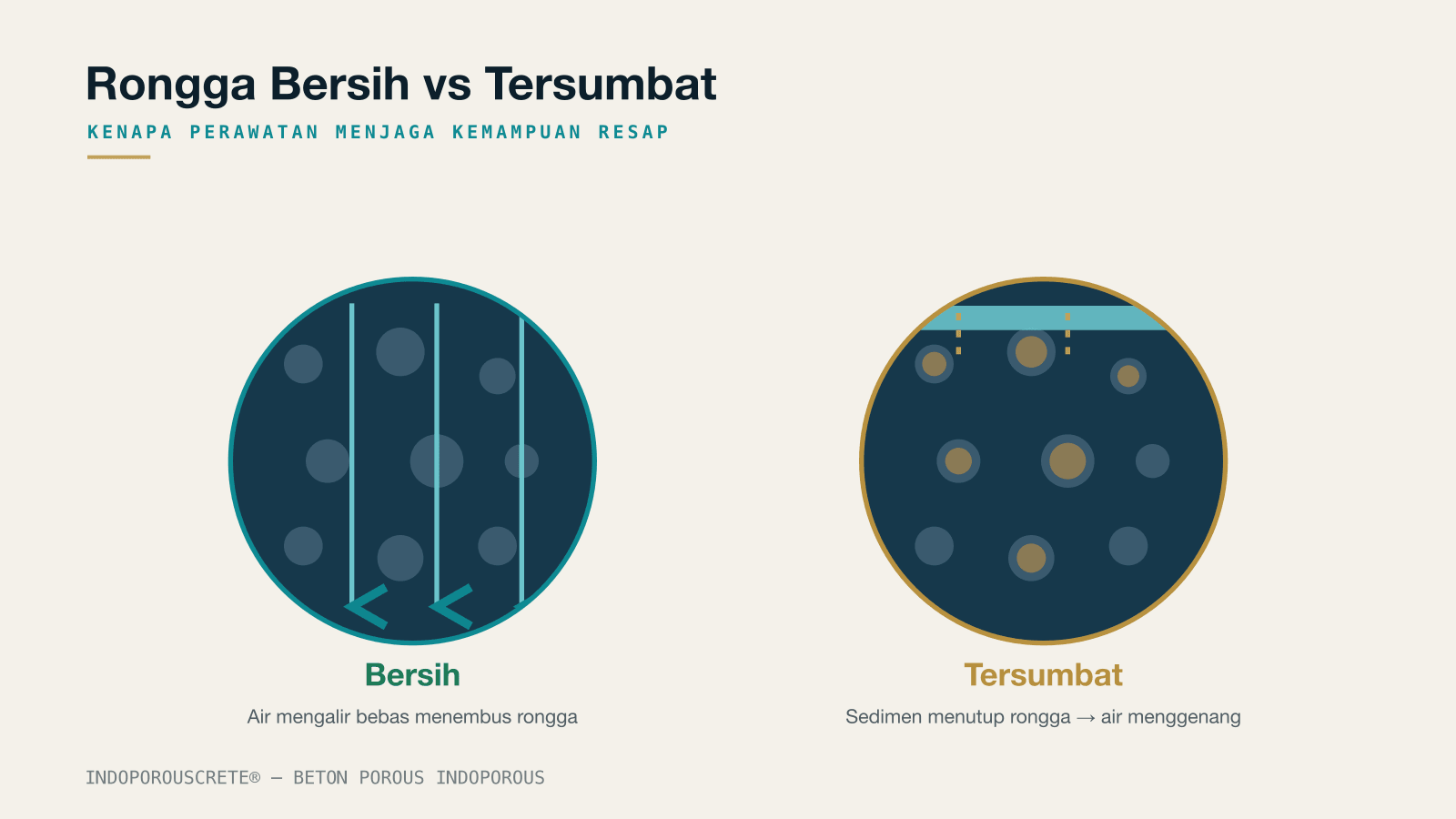 Ilustrasi artikel Cara Merawat Permukaan Beton Porous agar Awet — Indoporous